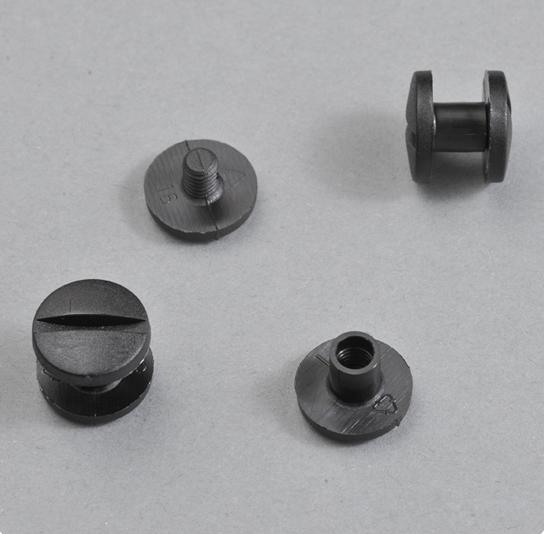 Plastic bookbinding screws