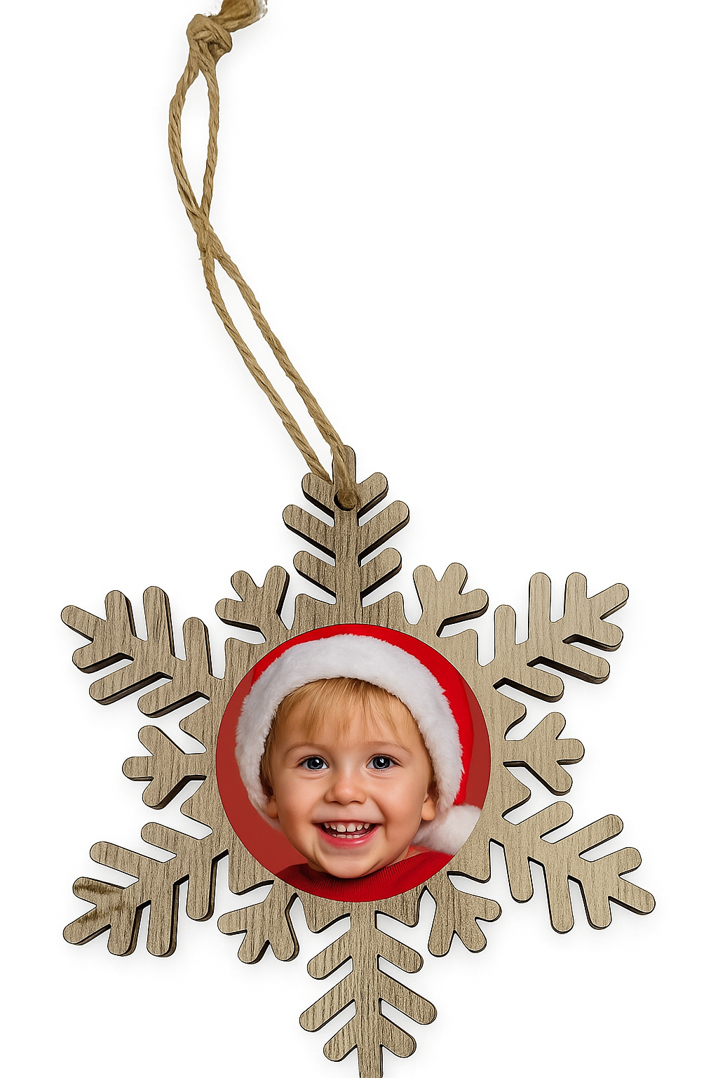 Pendant - snowflake for sublimation, engraving and thermal transfer with laser printer