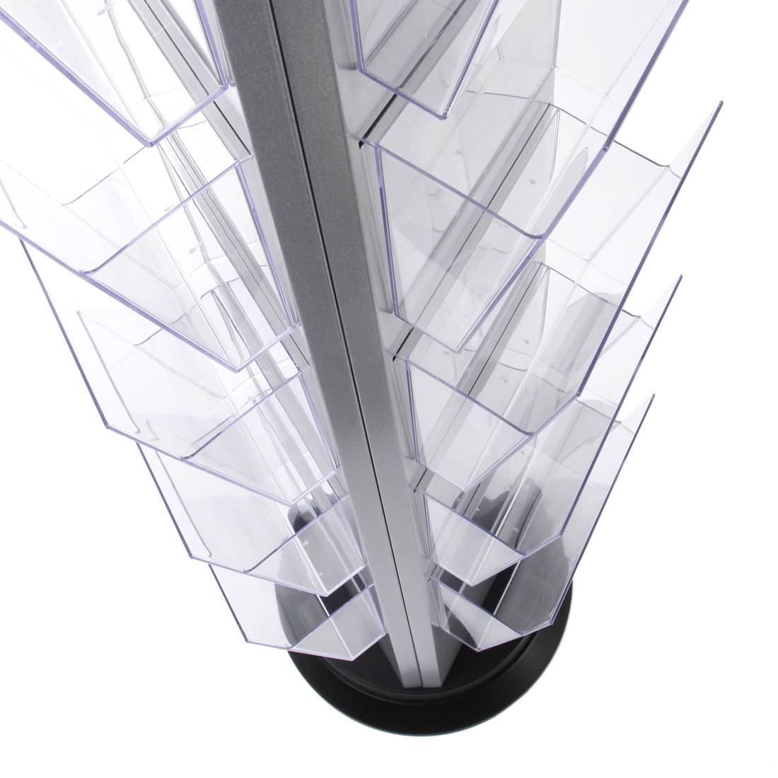 Rotating leaflet holder exhibition with 21 pockets (A4 size)