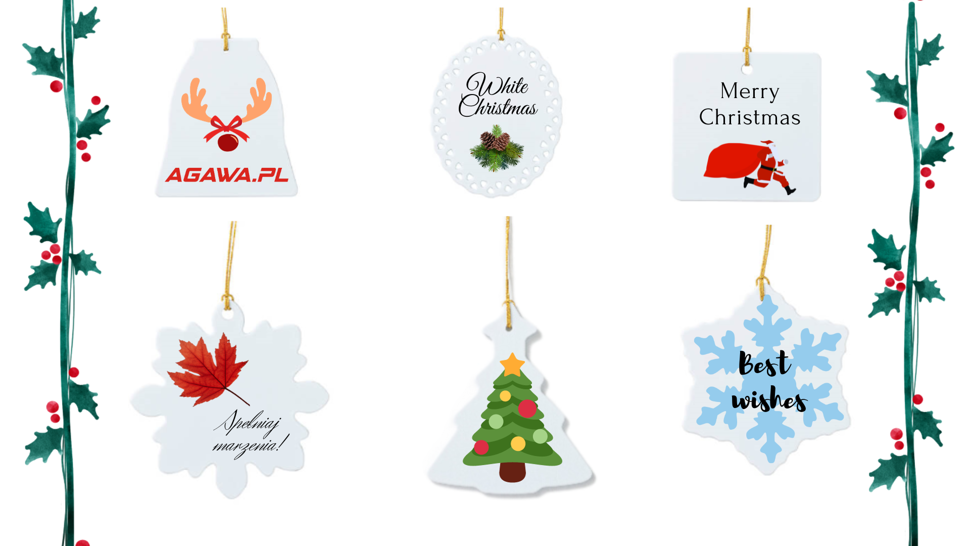 Plastic pendant - christmas tree
